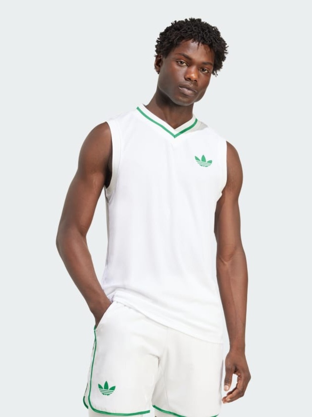 NWT Adidas Men's White Tennis Pro Climacool Tank Top Large